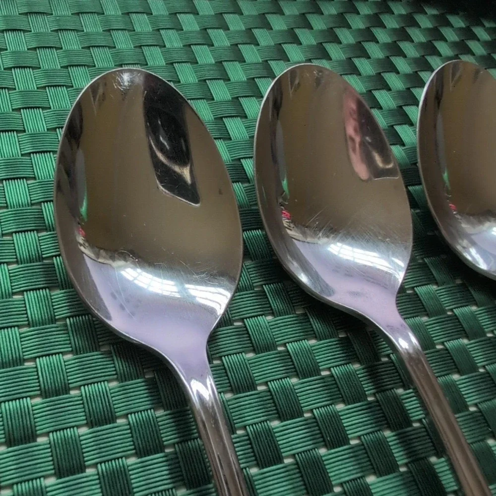 Oneida CLARETTE Soup Spoons Lot of 5 Community Betty Crocker Stainless USA Vtg